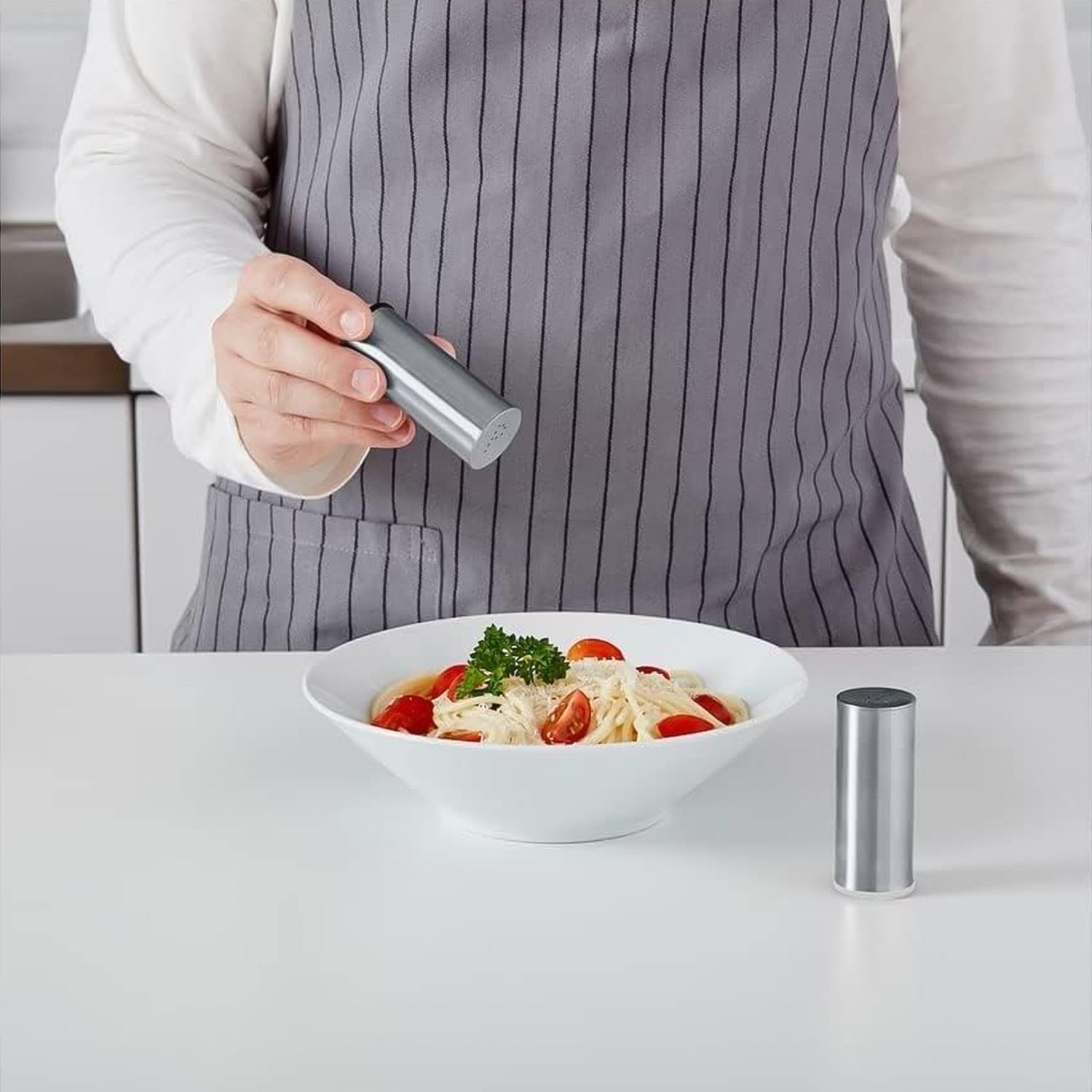Stainless Steel Salt and Pepper Shaker Set (2 Pc) Stainless Steel Salt and Pepper Shaker Set (2 Pc)
